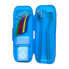 Braces set, basic, in blue case
